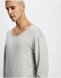 Surrounded By Ghosts - The Gypsum Slim Rib Knit Long Sleeve T-Shirt