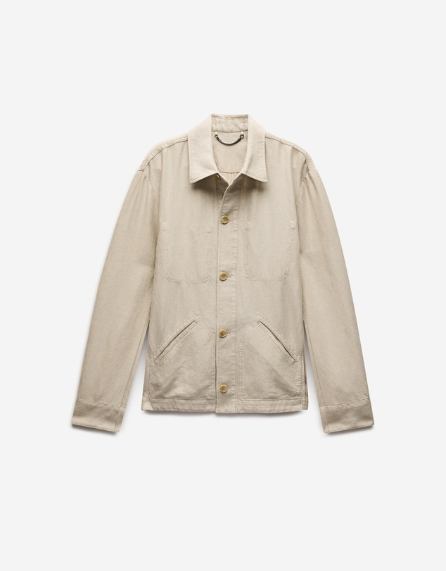 Calibre - Linen Cotton Twill Shirt Jacket Natural