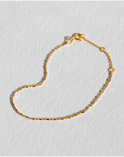 SAINT VALENTINE - Dash Dot Chain Bracelet - Gold