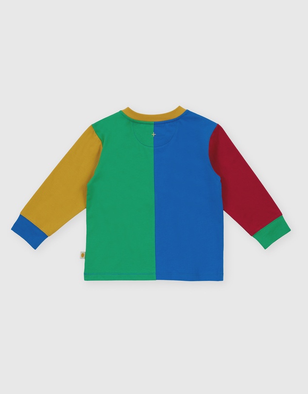 Goldie + Ace - Splice Colour Block LS Top - Babies-Kids