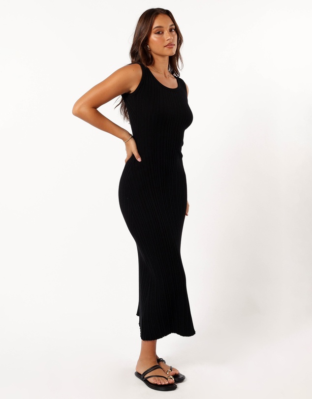 Petal & Pup - Reign Maxi Knit Dress - Black