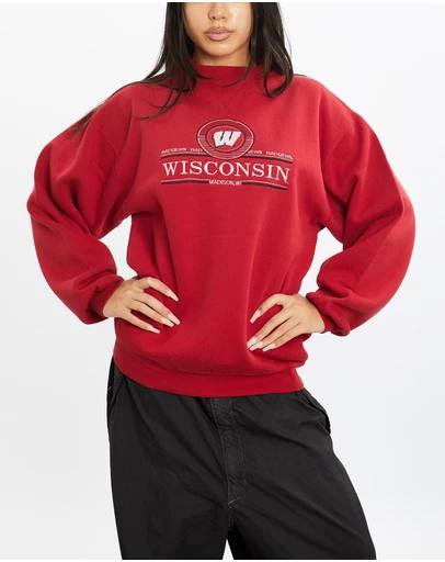 Vintage by The Real Deal - Pre Loved - Vintage NCAA Wisconsin Badgers Sweatshirt
