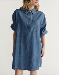 Decjuba - D-Luxe Chambray Stitch Dress