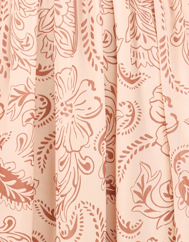 Petal & Pup - Safira Midi Dress - Brown Paisley