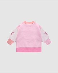 Rock Your Baby - Metallic Stars Baby Lacey Jumper