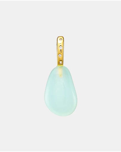 Zoe Olivia - 14K Gold Vermeil Cubic Zirconia Sea Glass Charm