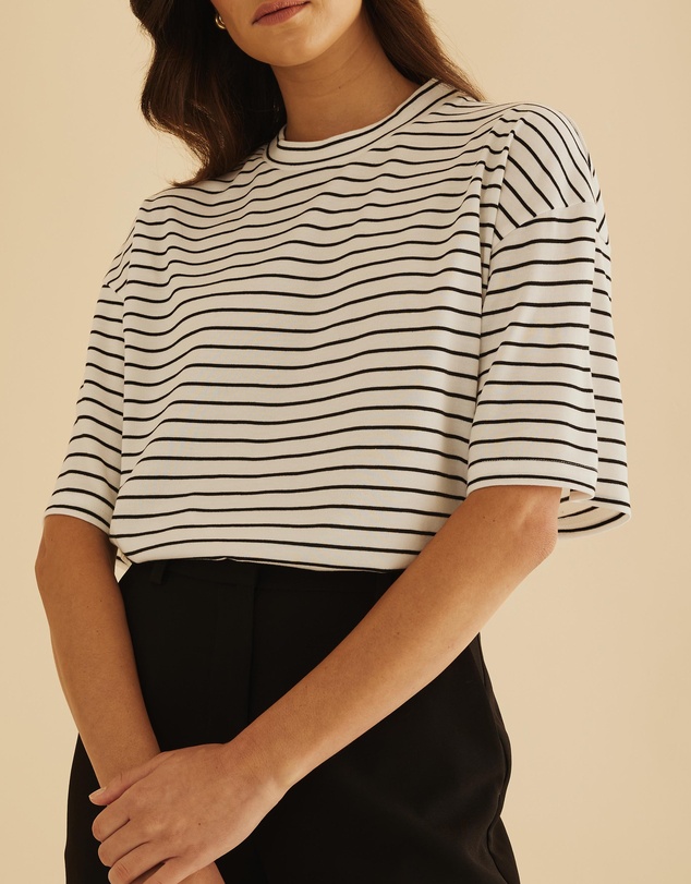 Atmos&Here - Relaxed Stripe Tee