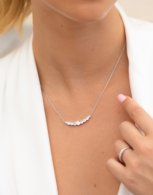 Mestige - Isolade Necklace - Silver Plated