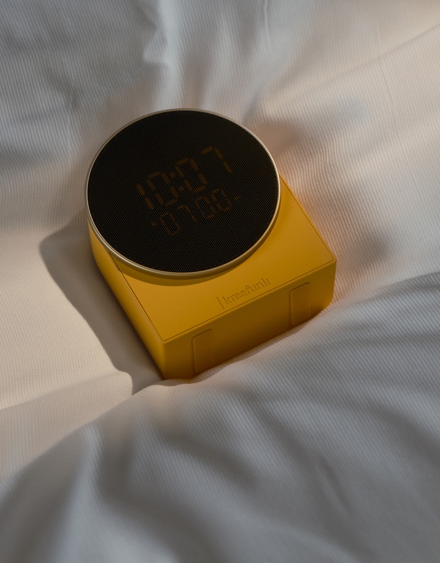 Kreafunk - Kreafunk Ivy Alarm Clock W/ Bluetooth Speaker - Mango Burst