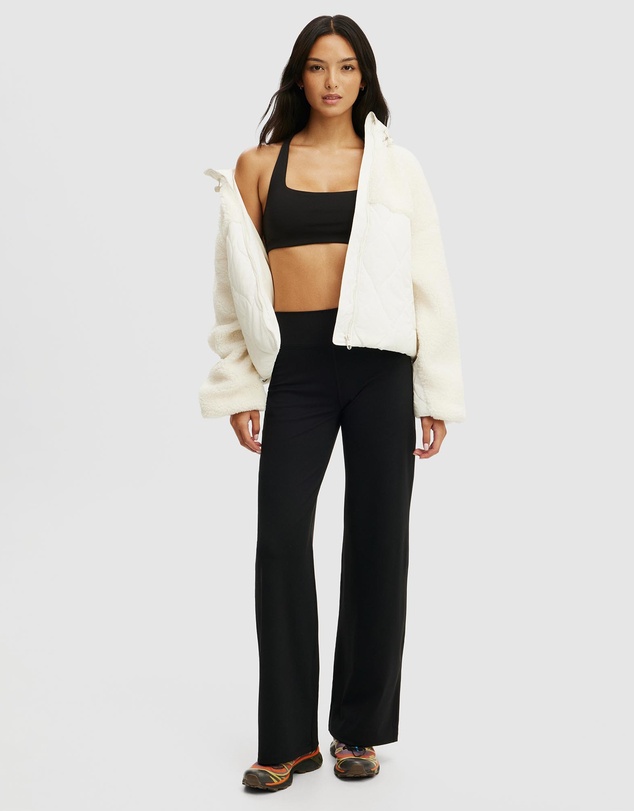 Cotton On Body Active - Sherpa Quilted Hooded Jacket
