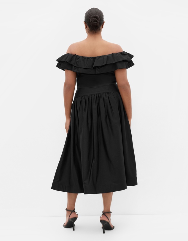 City Chic - Plus size Kaia Crop Top - black