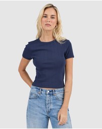 Rolla's - Pointelle Classic Tee - Nay