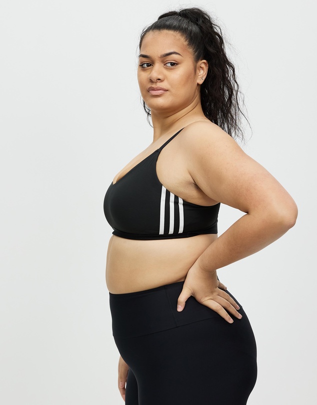 adidas Performance - Plus Size All Me 3-Stripes Bra