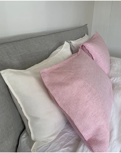 SILK MAGNOLIA - French Linen Pillowcase