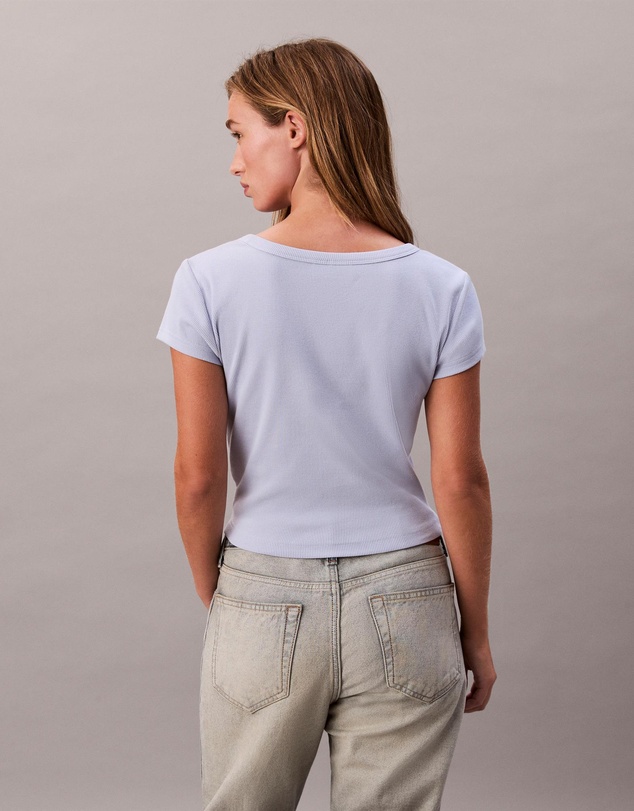 Calvin Klein Jeans - Woven Monogram Logo Slim T-Shirt