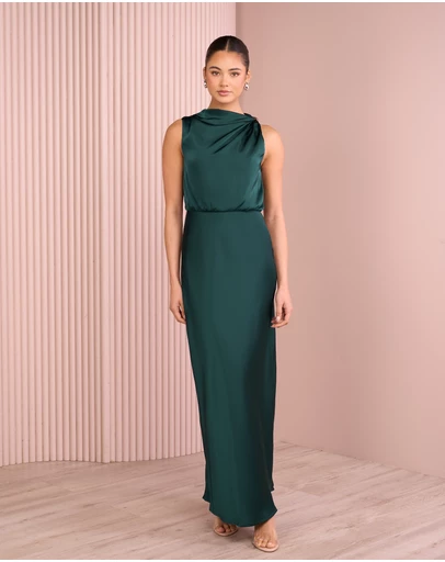Azzurielle - Deedee Blouson Maxi Dress