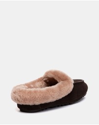 EVERAU - Australian Shepherd Ugg Noelle Cow Suede Upper Loafer Oxfords Flats