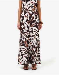 Forcast - Hazel Printed A-line Skirt