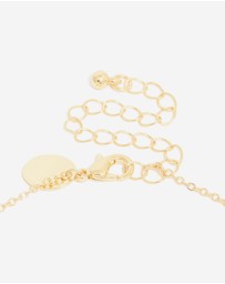 Lovisa - Gold Plated Brass Cubic Zirconia Pave Heart Necklace