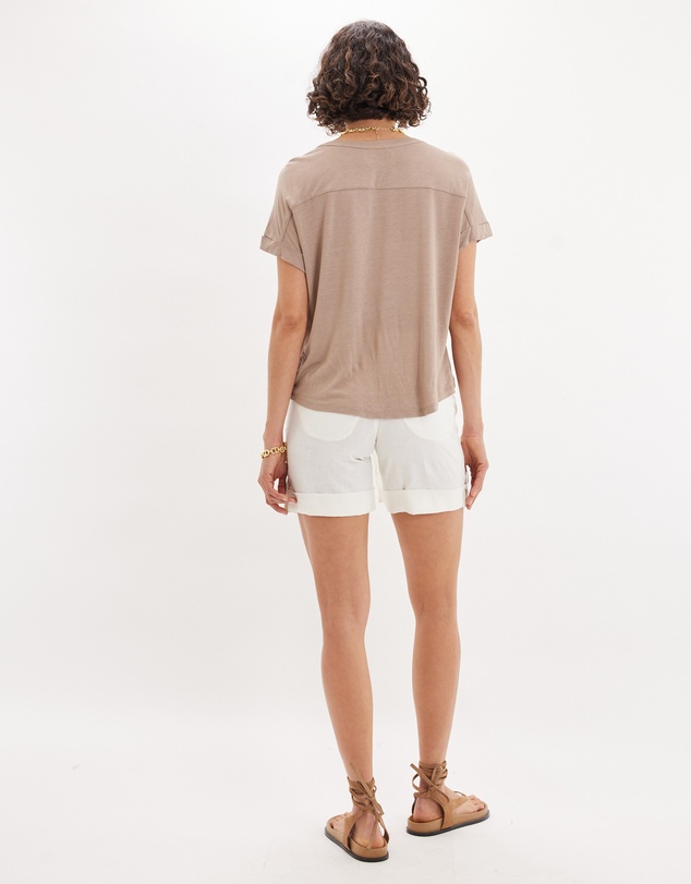 Amelius - Enid Three Quarter Button Tee