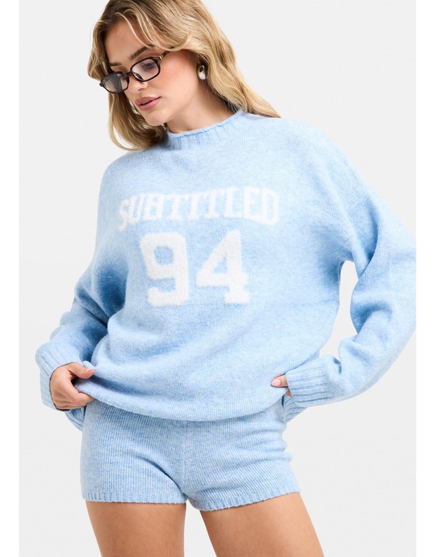 Subtitled - Kim Knit Oversized Crew Neck Jumper