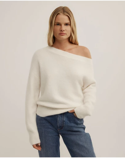 Witchery - Fluffy Asymmetric Knit