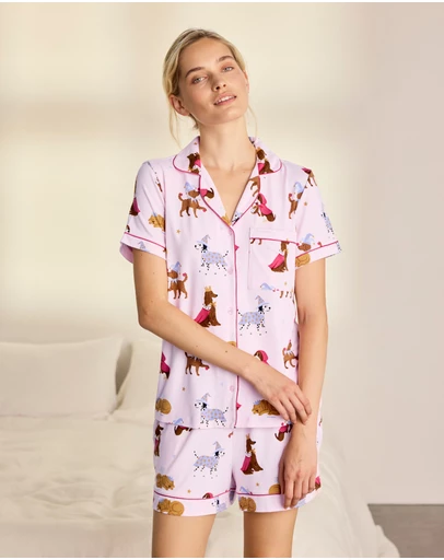Chelsea Peers - Fairy Tale Dogs Short Pyjama Set