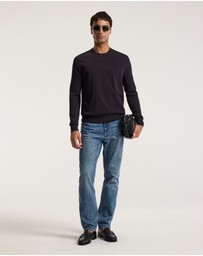 Calibre - Technical Knit Crew Neck Sweater Currant