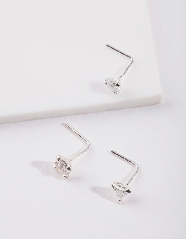 Lovisa - Sterling Silver Cubic Zirconia Nose Stud Pack