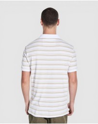 GUESS - Yarn Dye Striped Short Sleeve Polo