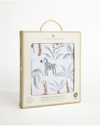 Living Textiles - Organic Bassinet Fitted Sheet - Wild Safari