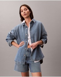 Calvin Klein Jeans - Denim Boyfriend Button-Down Shirt