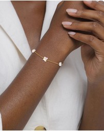 Elli Jewelry - Bracelet Crystal Butterfly 925 Sterling Silver Gold-Plated