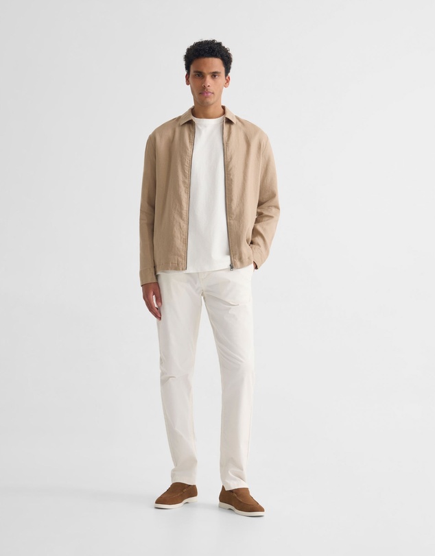 Oxford - Adem Linen Zip Bomber