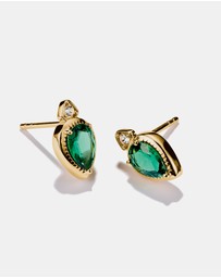 THOMAS SABO - THOMAS SABO Stud Earrings with Green Stones