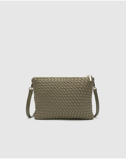 Seed Heritage - Woven Textured Multi Pocket Bag
