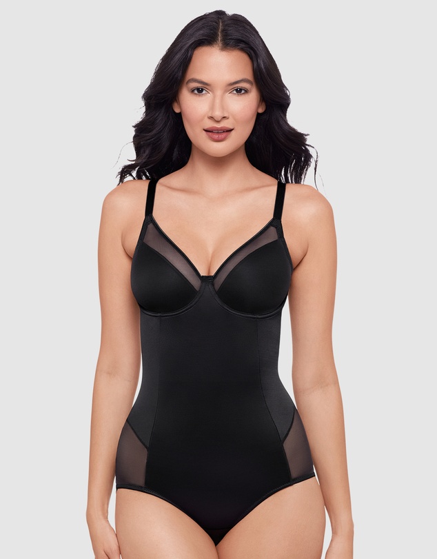 Miraclesuit Shapewear - Sexy Sheer Shaping Underwired Padded Bodysuit