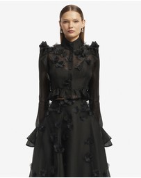 LEO LIN - Maeve Petal Butterfly Long Sleeve Top