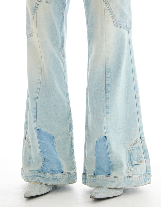 THE TALES - The Tales Reworked Denim Flares