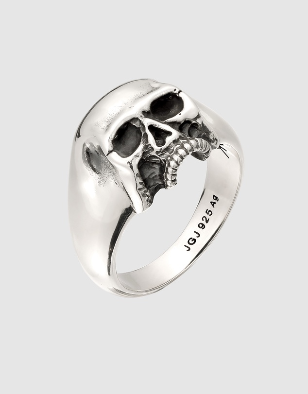 Kuzzoi - ICONIC EXCLUSIVE - Skull Signet Ring in 925 Sterling Silver
