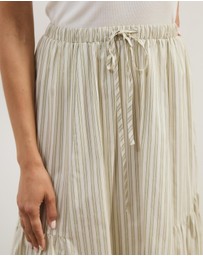 Atmos&Here - Vienna Cotton Gathered Midi Skirt