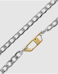 Diesel - Steel Silver-Tone Necklace