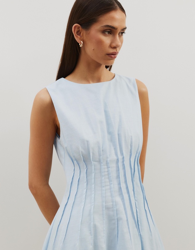 Atmos&Here - Anna Pintuck Shift Mini Dress