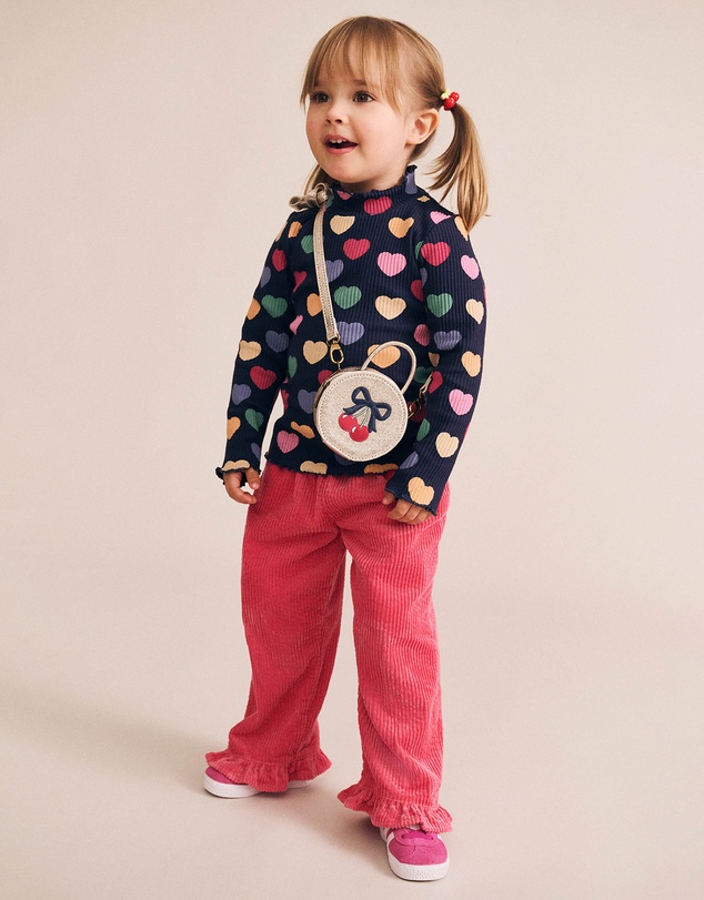 Huxbaby - Multi Hearts Rib Skivvy - Babies-Kids