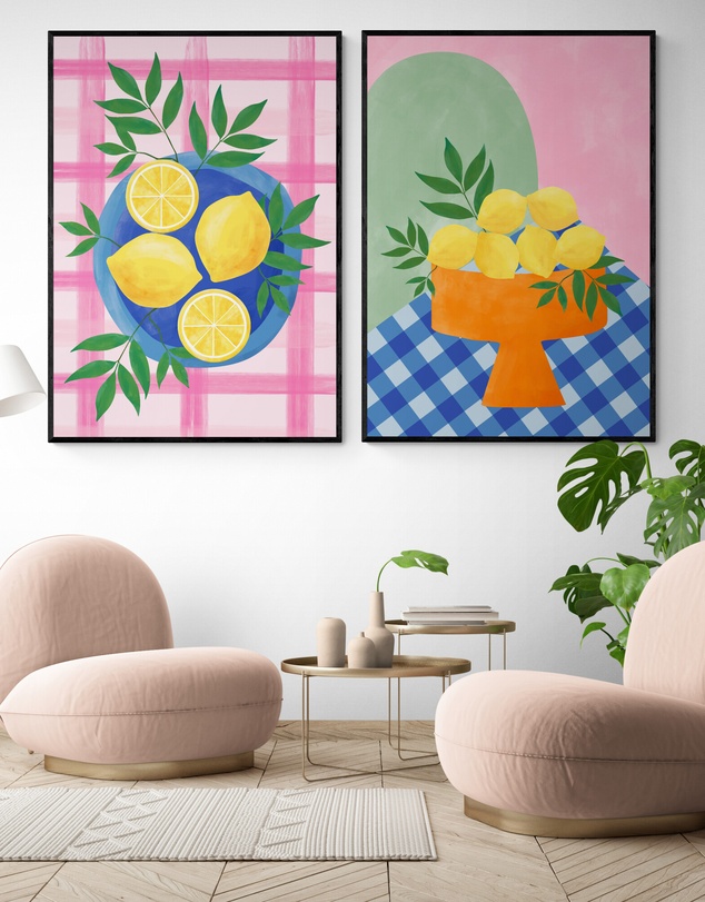 Inka Arthouse - Summer Lemons Set by Elena Ristova