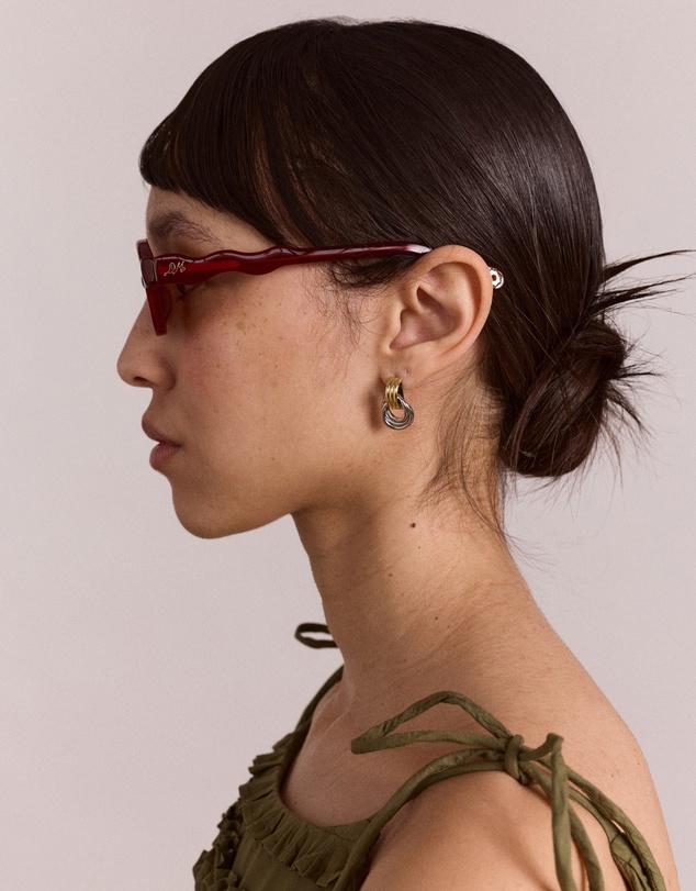 Damson Madder - Wavey Temple Sunglasses