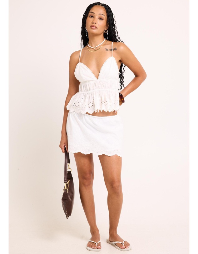 Subtitled - Byron Embroidered Flowy Top