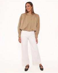 Petal & Pup - Rory Bubble Hem Jacket - Khaki