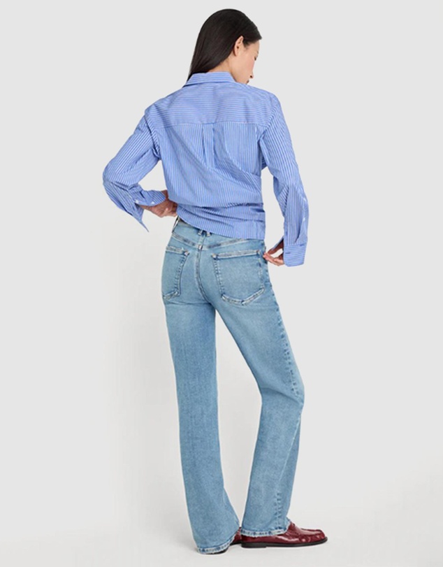 Good American - Soft Tech Good True Straight Jeans