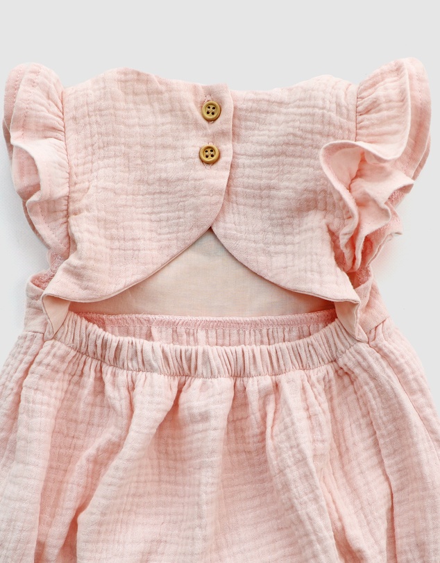 WITH LOVE FOR KIDS - Cotton Muslin Playsuit - Babies